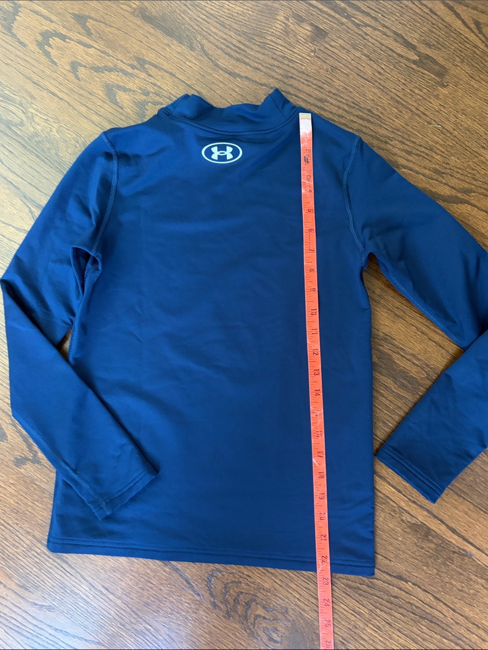 Under Armour Boys' Navy Blue Long Sleeve Performance Top - Picture 4 of 5